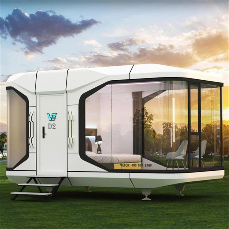 prefabricated space capsule container homes hotel 1